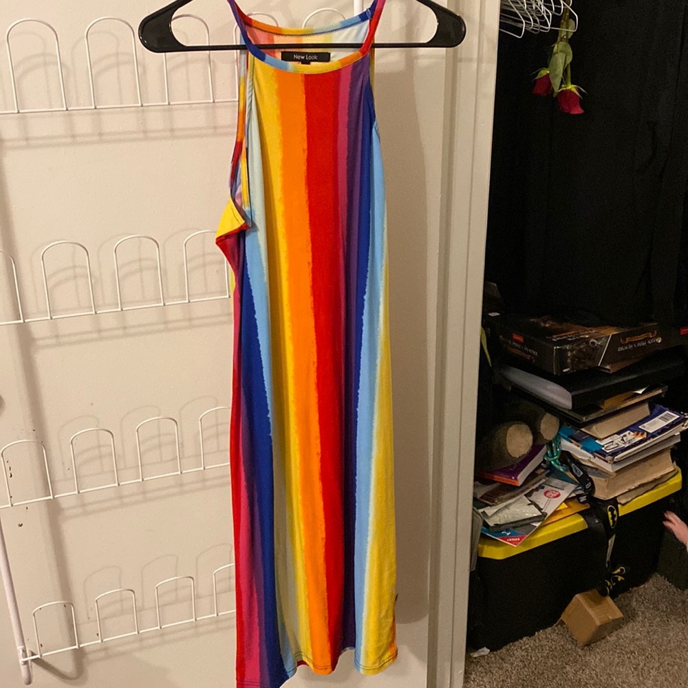 Rainbow dress by new look